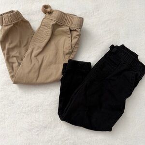 Black and Khaki Garanimals Toddler Pants